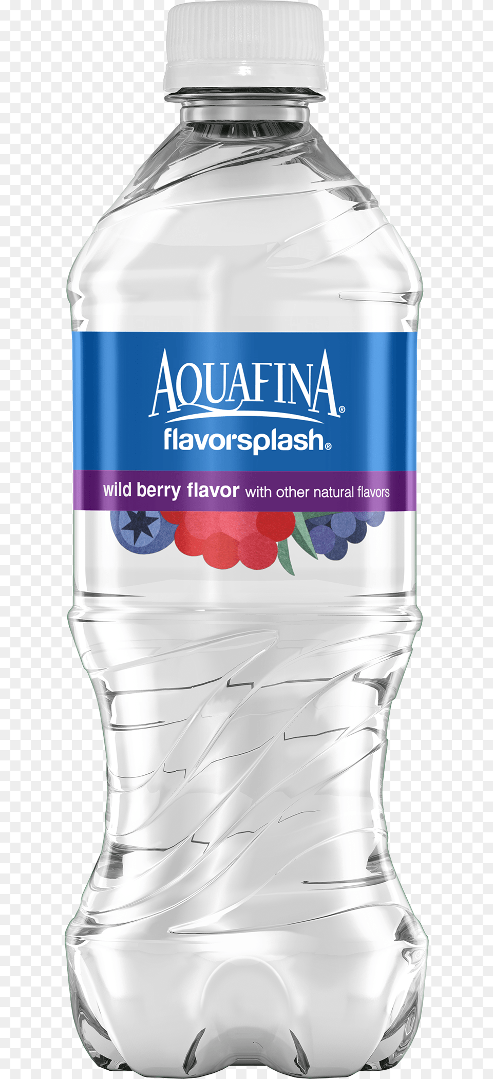 Aquafina Flavorsplash Wild Berry Aquafina Water 20 Oz, Beverage, Bottle, Mineral Water, Water Bottle Png Image