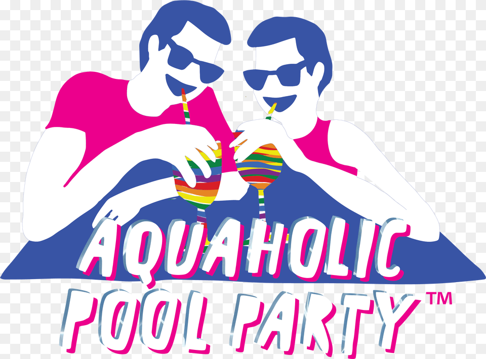 Aquaholic Pool Party Sg Graphic Design, Woman, Female, Advertisement, Person Png Image