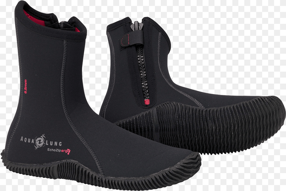Aqualung 5mm Echozip Ergo Boot, Clothing, Footwear, High Heel, Shoe Free Png