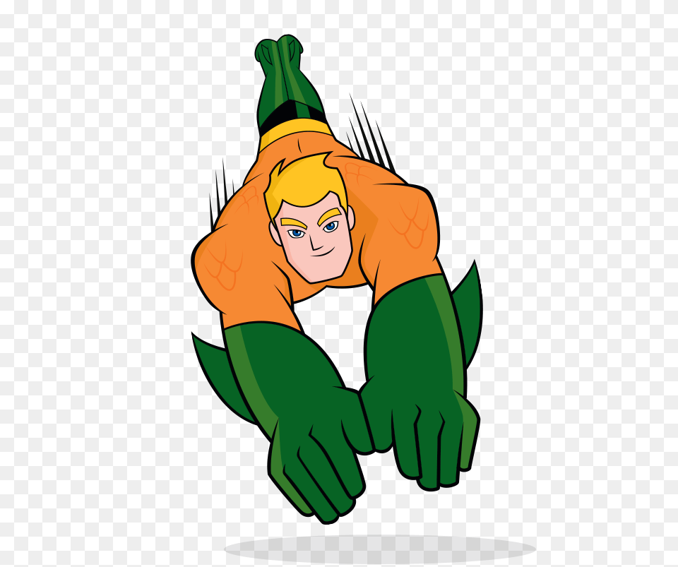 Aquaman, Person, Cartoon, Face, Head Png Image