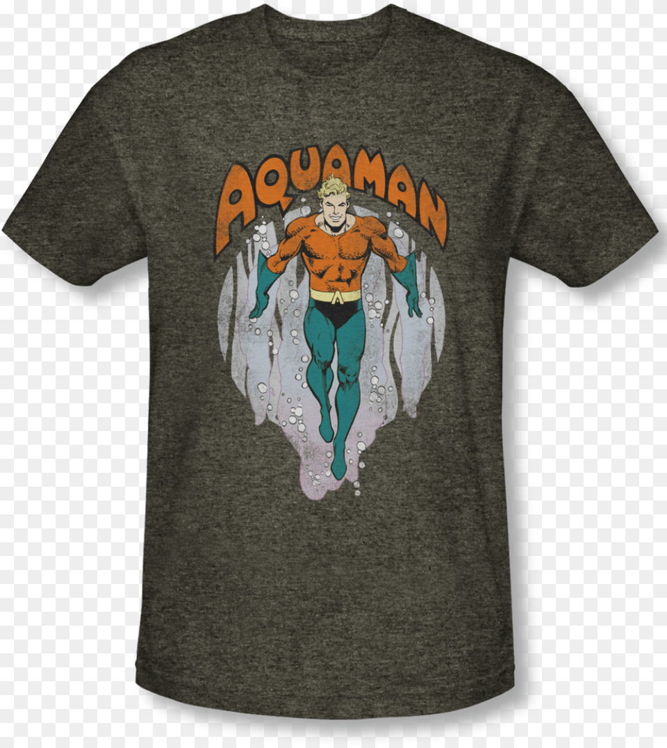 Aquaman From The Depths Aquaman, Clothing, T-shirt, Shirt, Adult Free Transparent Png