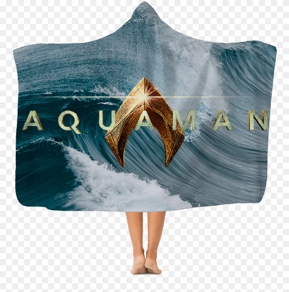 Aquaman Logo Ocean Scene Premium Hooded Blankets Ocean Waves Wallpaper Hd, Outdoors, Water, Nature, Sea Waves Free Transparent Png