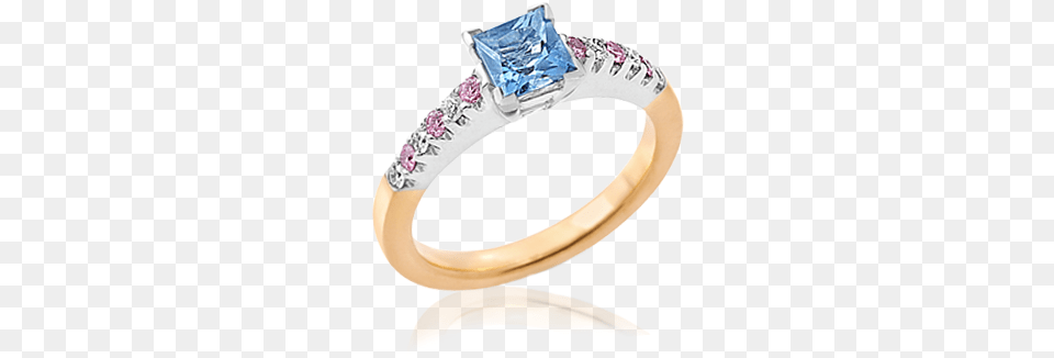 Aquamarine With Pink Diamonds Pink Diamond, Accessories, Jewelry, Ring, Gemstone Png