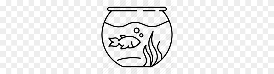 Aquarium Black And White Clipart, Jar, Accessories, Jewelry, Necklace Png Image