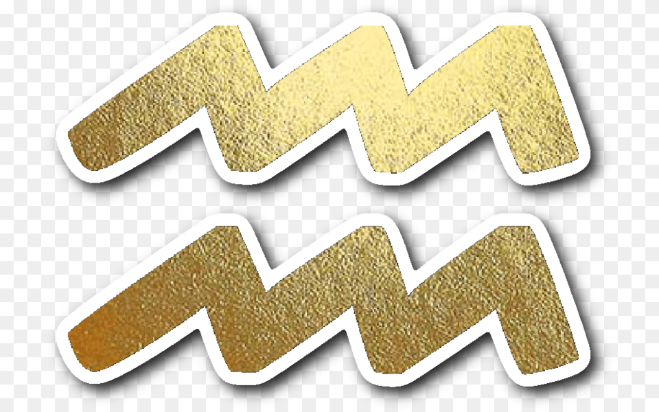 Aquarius Gold Sign Vinyl Sticker Emblem, Device, Grass, Lawn, Lawn Mower Free Png