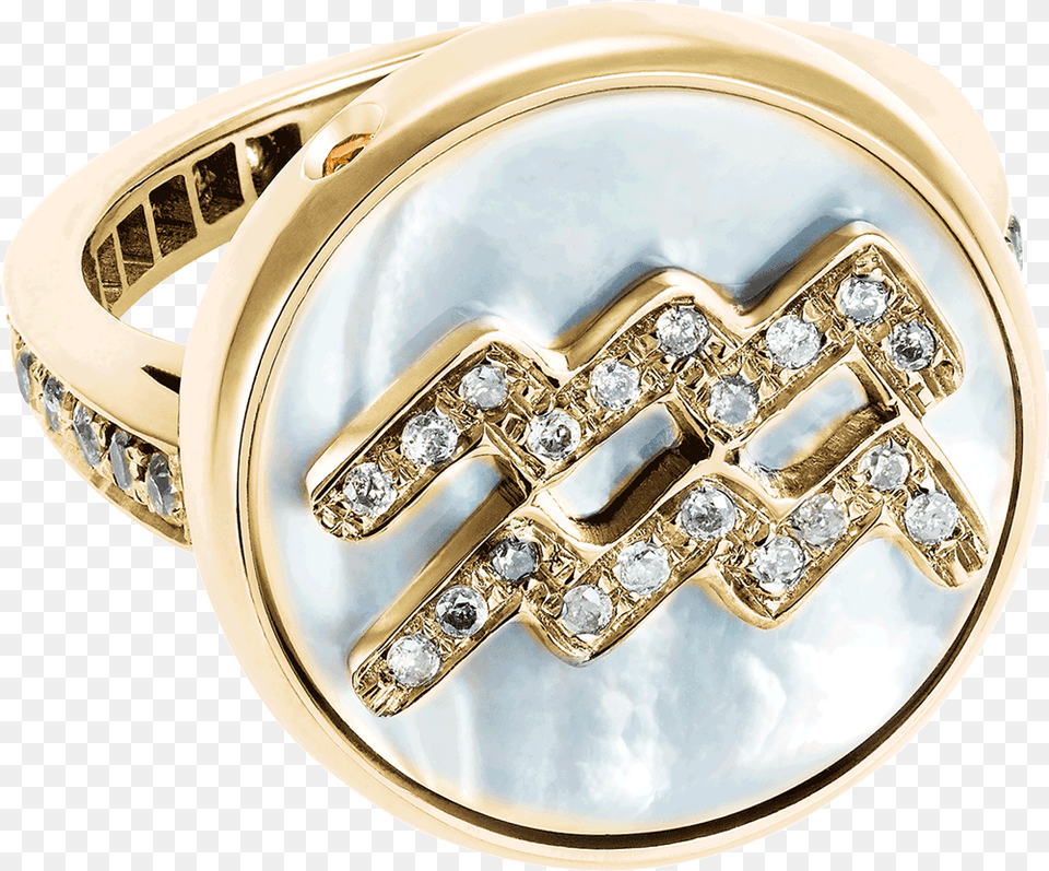 Aquarius Lucky Zodiac Ring Belt Buckle, Accessories, Jewelry, Diamond, Gemstone Free Png