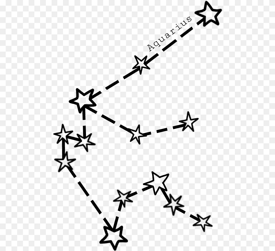 Aquarius Starsign Horoscope Cute Aquarius Star Constellation, Gray Free Transparent Png