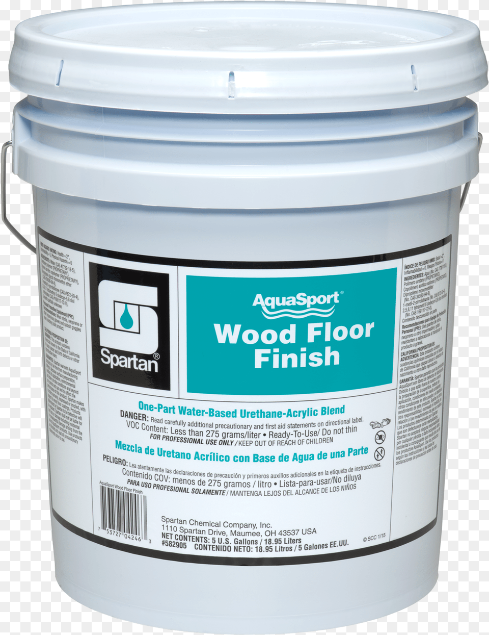 Aquasport Wood Floor Finish Spartan 7015 05 Clothesline Fresh 15 Xtreme Oxygen, Paint Container, Bottle, Shaker Png