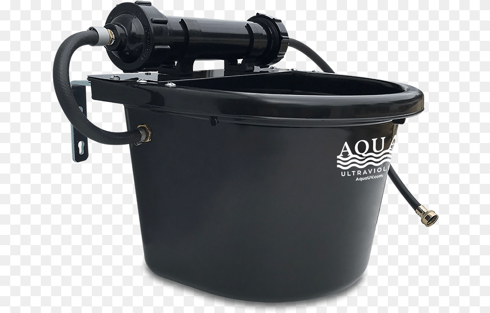 Aquauv Rufus Dog Bowl Metal Black Cookware And Bakeware, Bucket Free Png Download