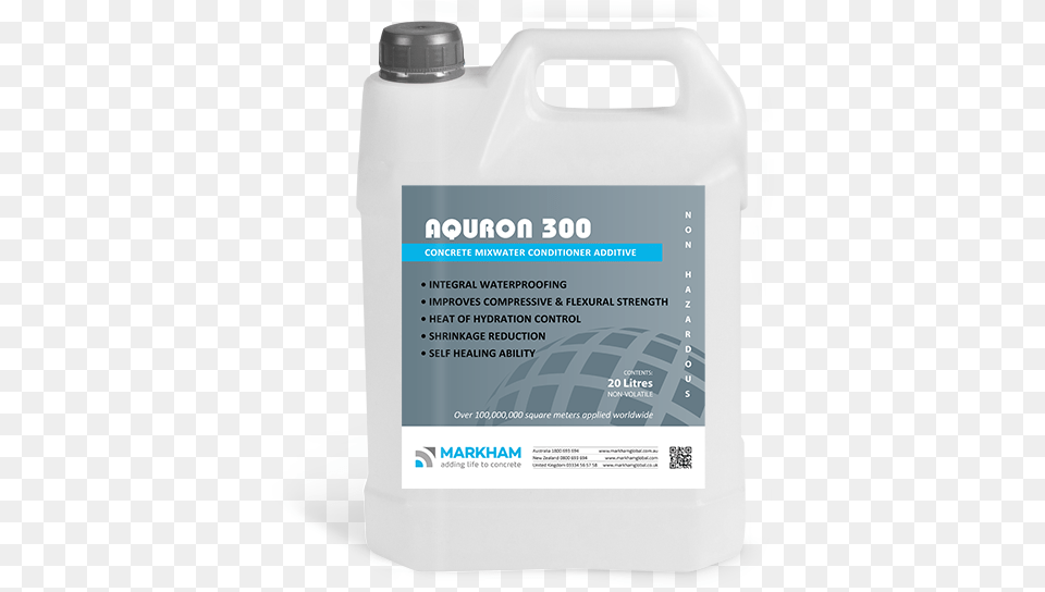 Aquron 300 Admix Concrete Waterproofing Waterproof Concrete Additive, Bottle, Cosmetics, Perfume, Qr Code Free Png