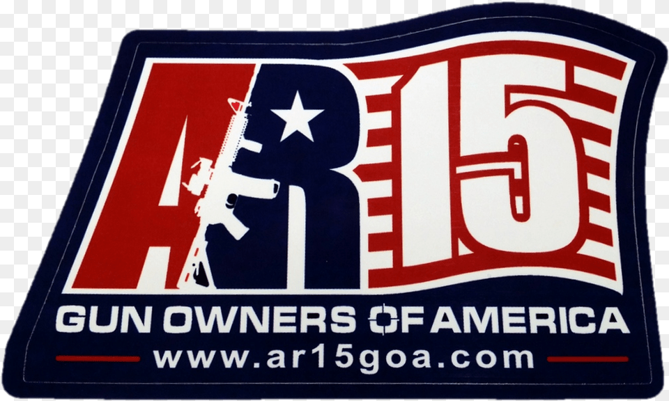 Ar 15 Goa Logo Red White Amp Blue, Person Free Png