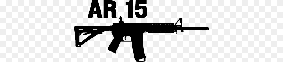 Ar 15 M16 Mft Ergonomic Pistol Grip Ar 15 Silhouette, Firearm, Gun, Rifle, Weapon Png