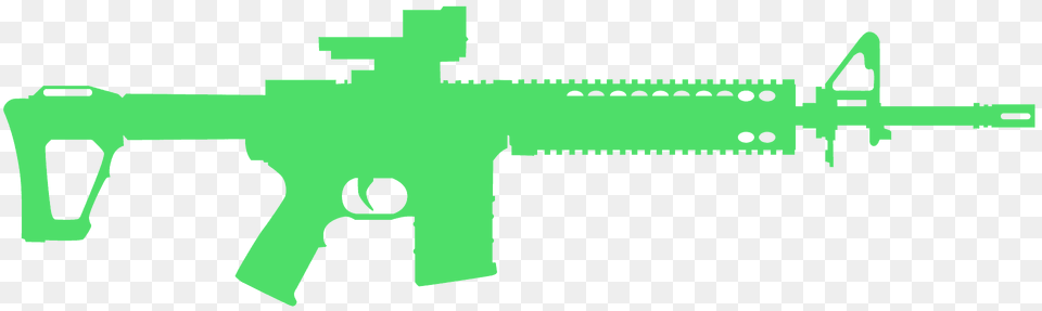 Ar 15 Silhouette, Firearm, Gun, Rifle, Weapon Png Image