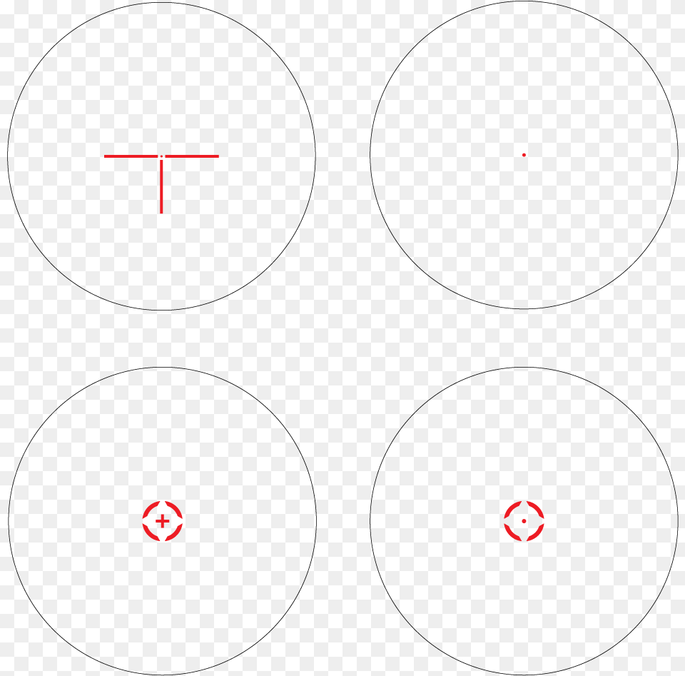 Ar 30s 4 Interchangable Reticles Circle, Cross, Symbol Free Transparent Png