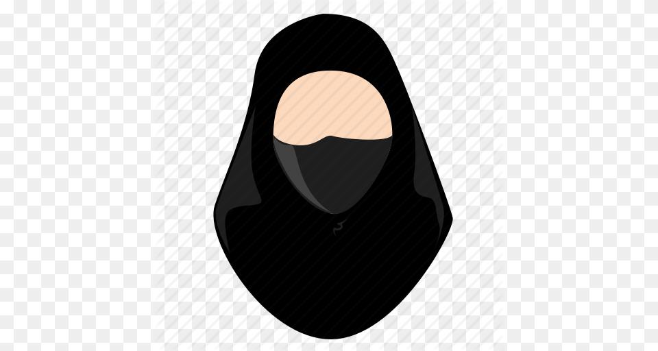 Arab Avatar Female Hijab Islam Lady Profile Icon, Clothing, Hood, Ping Pong, Ping Pong Paddle Png Image