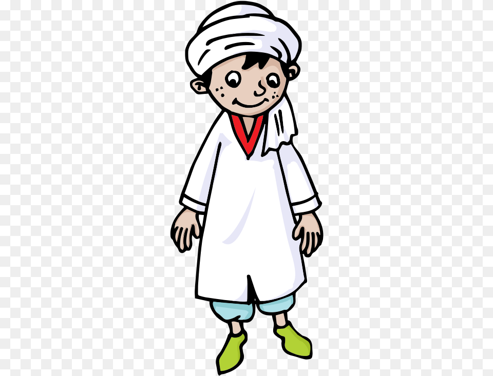 Arab Clip Art Image With No Arabian Clipart, Person, Face, Head, Sailor Suit Free Png Download