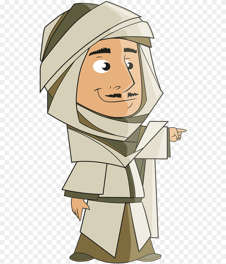 Arab Man Cartoon, Book, Comics, Publication, Clothing Png Image