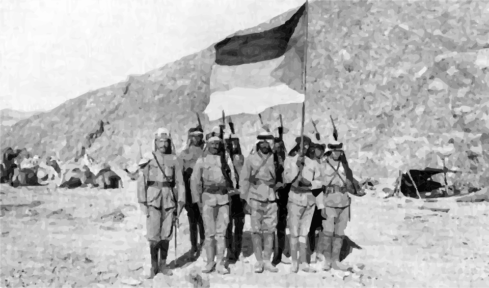 Arab Revolt 1916 Clip Arts Arab Revolt 1916 Flag, War, Person, People, Clothing Free Png