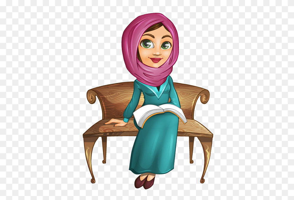 Arab Woman Cliparts, Book, Publication, Reading, Person Free Png