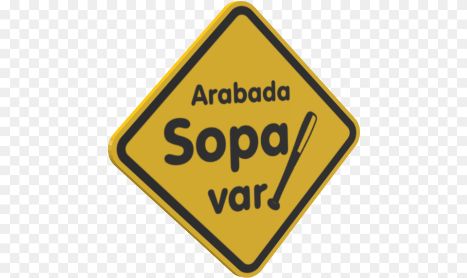 Arabada Sopa Var For Euro, Sign, Symbol, Road Sign, Bus Stop Free Png Download