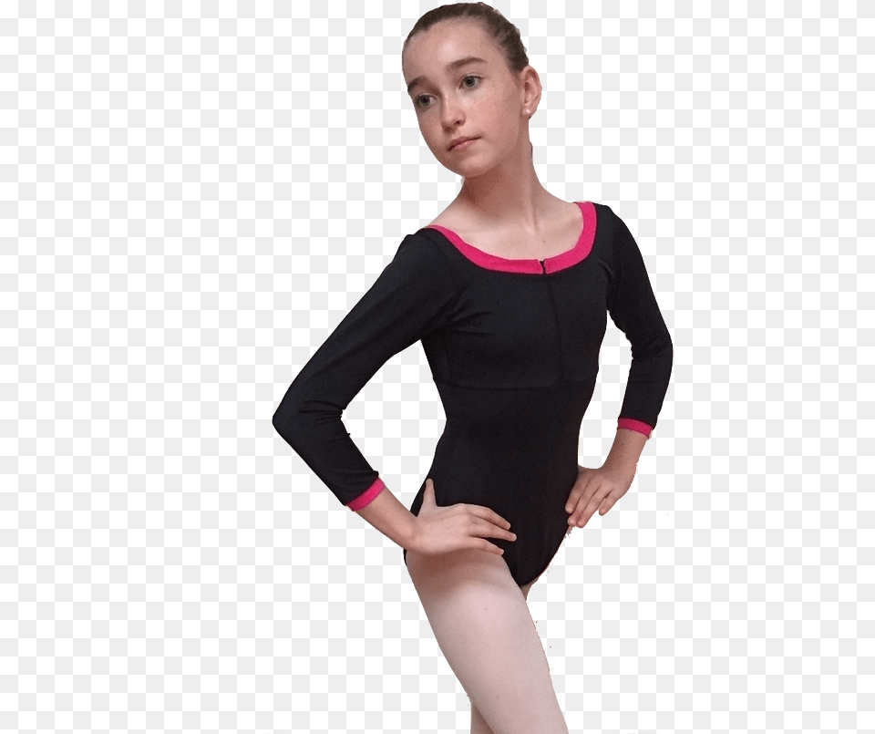 Arabesque Leotard With Mesh, Clothing, Sleeve, Long Sleeve, Adult Free Png Download