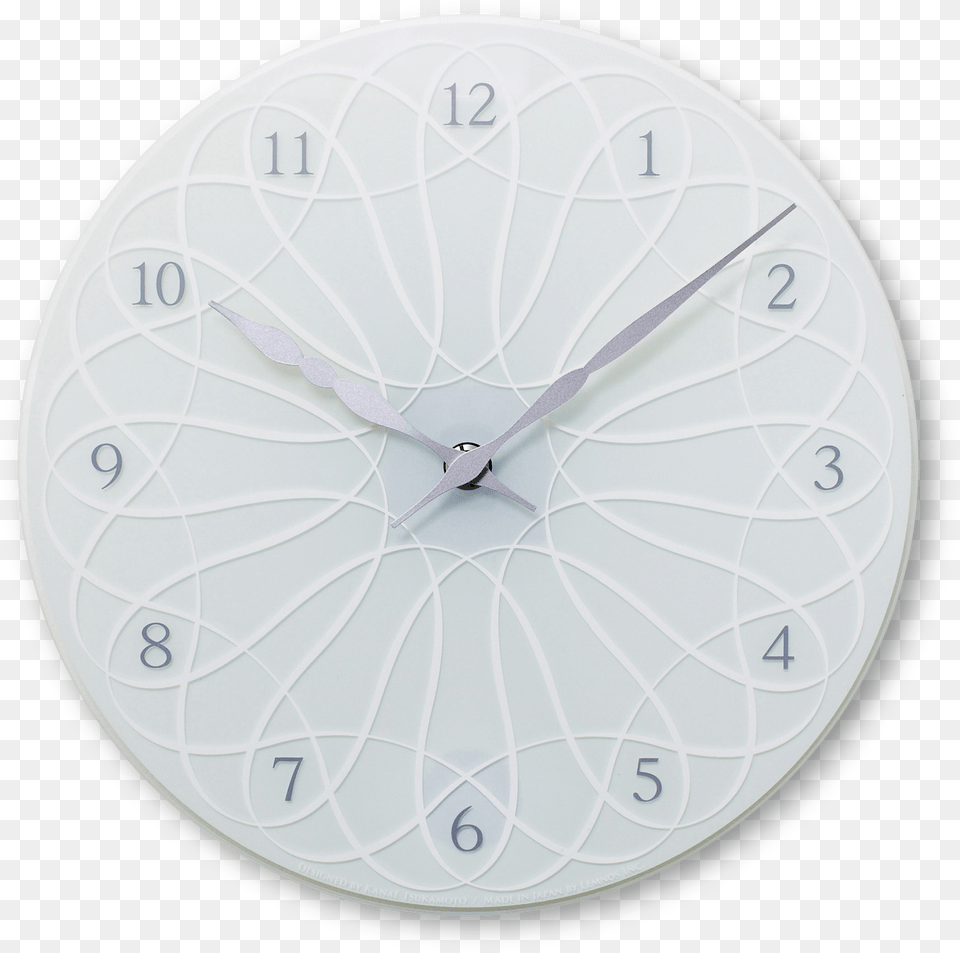 Arabesque White Wall Clock, Wall Clock, Analog Clock, Plate Free Png Download