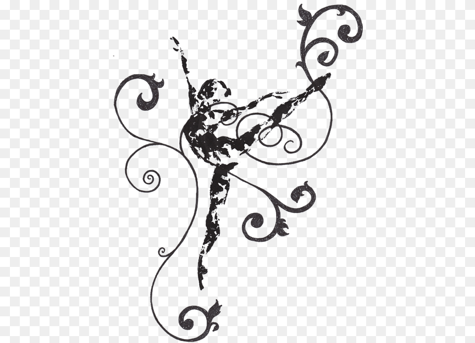 Arabesque Without Background, Dancing, Leisure Activities, Person, Stencil Png