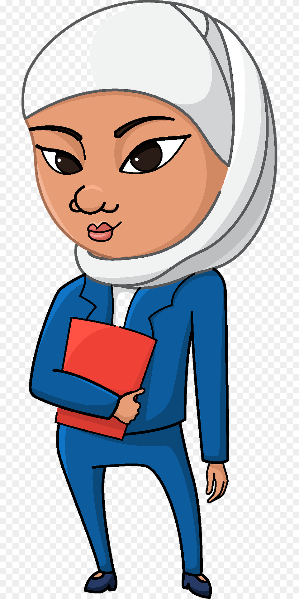 Arabian Girl Student Clipart, Book, Comics, Publication, Adult Free Png Download