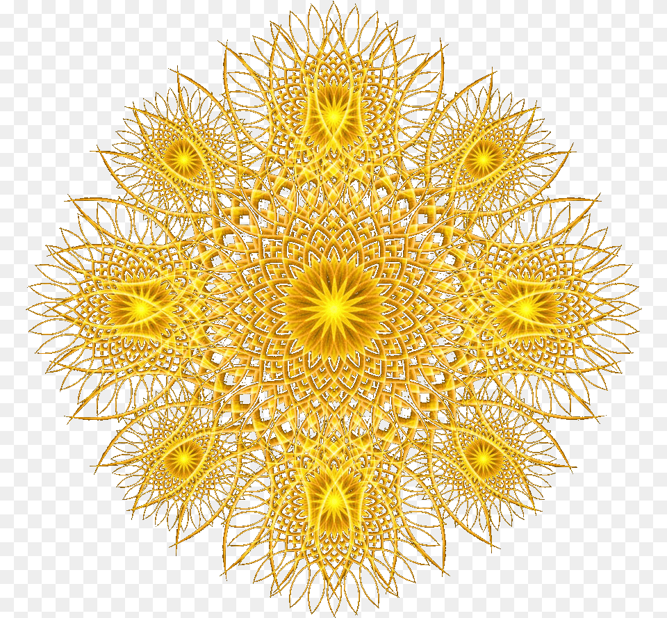 Arabic Gold Flower, Accessories, Fractal, Ornament, Pattern Png Image