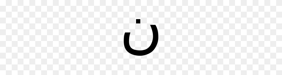 Arabic Letter Noon Isolated Form Smiley Face Unicode Character U, Gray Png Image