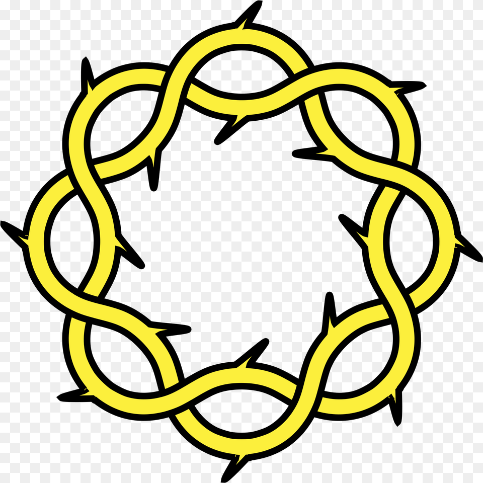 Arabic Pattern Black Download Crown Of Thorns Heraldry, Symbol, Animal, Fish, Sea Life Free Transparent Png