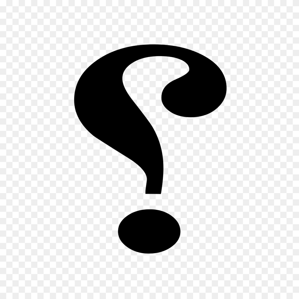 Arabic Question Mark, Gray Free Png