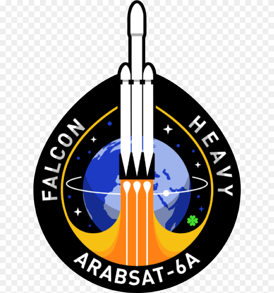 Arabsat 6a Mission Patch, Weapon, Smoke Pipe Png Image