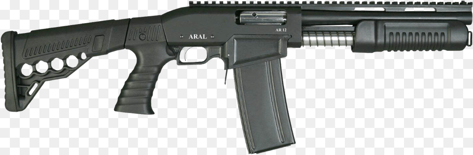 Aral Ar 12 Vertical Magazine Pump Action Shotgun Dagger, Firearm, Gun, Rifle, Weapon Free Transparent Png