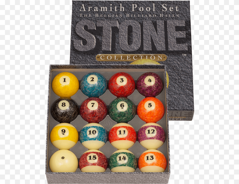 Aramith Stone Pool Ball Set Billiard Ball, Sphere, Food, Sweets, Produce Png Image