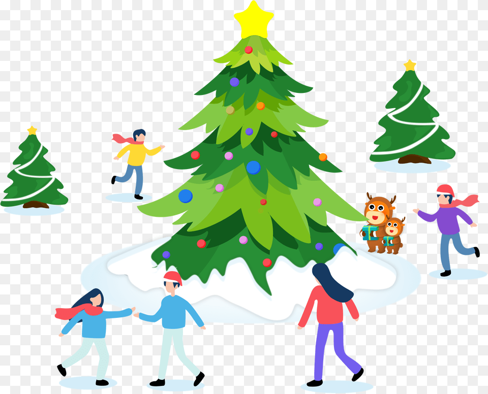 Arbol De Navidad Ilustracin Rbol De Navidad New Year Tree, Baby, Plant, Person, Male Png Image