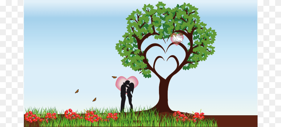 Arbre Love, Tree, Plant, Grass, Person Png
