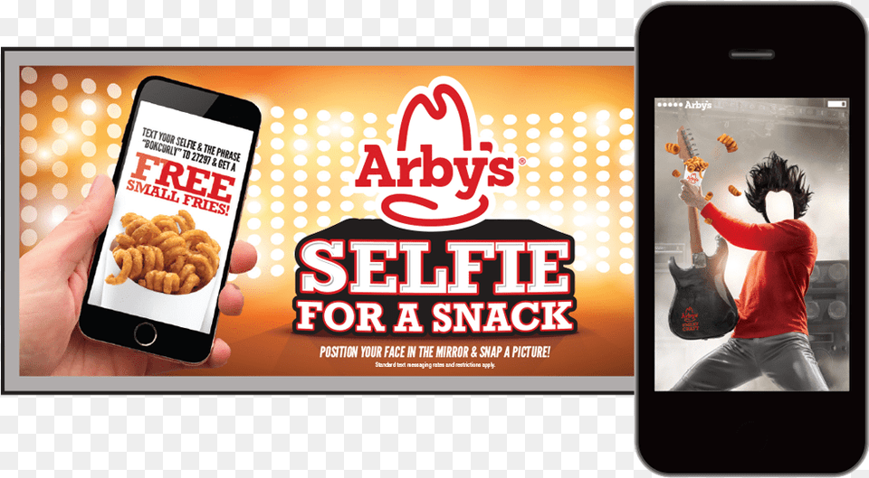Arby S Bok Center Interactive Ad Campaign, Mobile Phone, Advertisement, Poster, Electronics Free Png Download