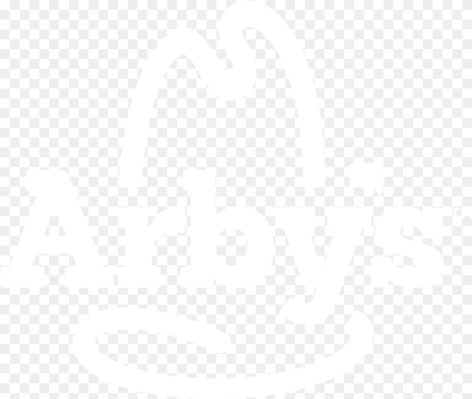 Arbys Logo White Transparent, Stencil, Text Free Png