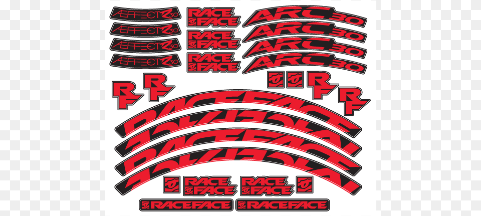 Arc Aeffect Rim Decal Kits Race Face Arc, Logo, Text, Advertisement, Poster Free Transparent Png