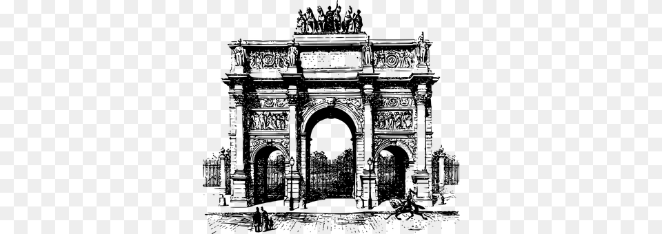 Arc De Triomphe Gray Free Png