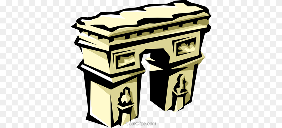 Arc De Triomphe Royalty Vector Clip Art Illustration, Furniture, Table Free Transparent Png