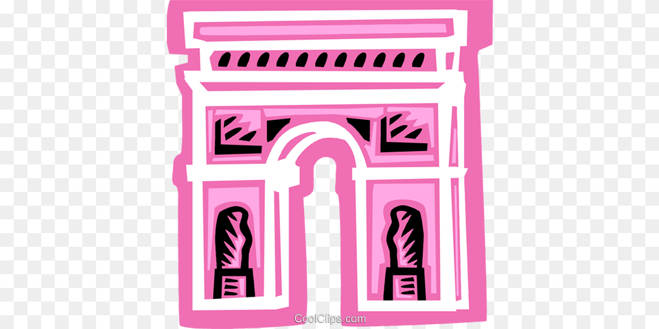 Arc De Triomphe Royalty Vector Clip Art Illustration, Arch, Architecture Free Png