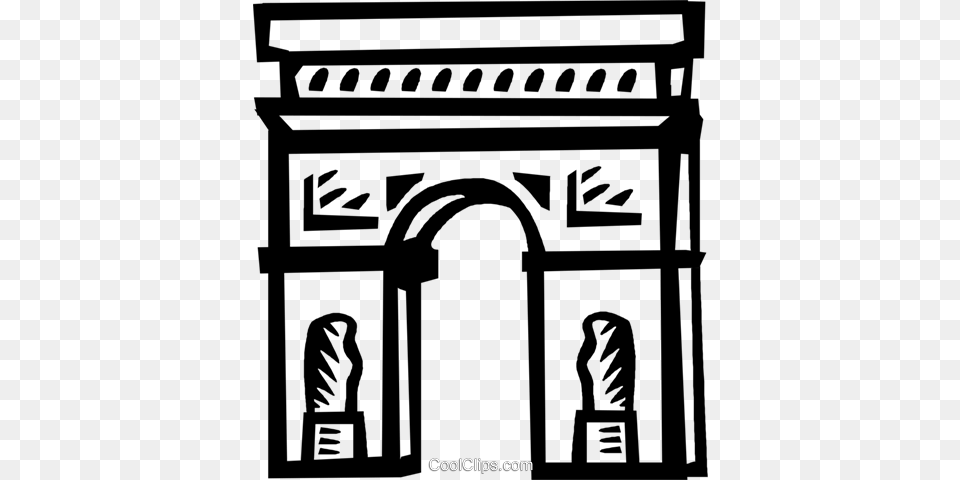 Arc De Triomphe Royalty Vector Clip Art Illustration Arco Do Triunfo, Arch, Architecture Free Png Download