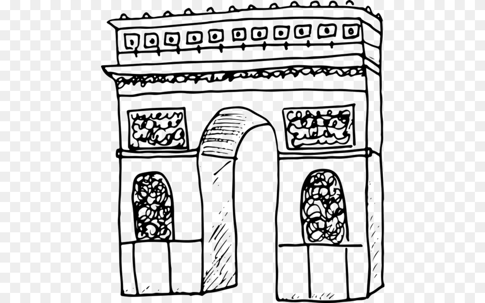 Arc De Triomphe Rubber Stamp Paris Stamps Stamptopia, Arch, Architecture, Art, Drawing Png