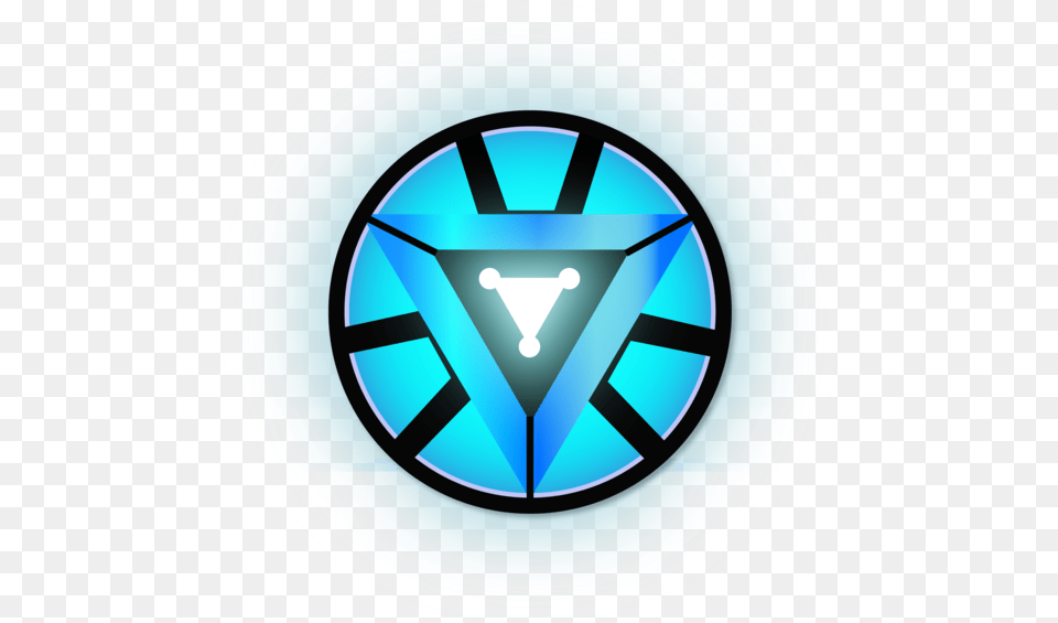Arc Reactor By Vivek Kumar Iron Man Reactor, Emblem, Symbol, Triangle, Logo Png