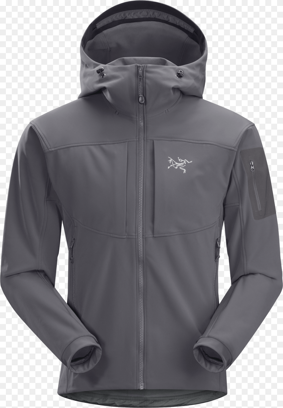 Arc Teryx Gamma Mx Hoody Grey, Clothing, Coat, Jacket, Hood Free Transparent Png
