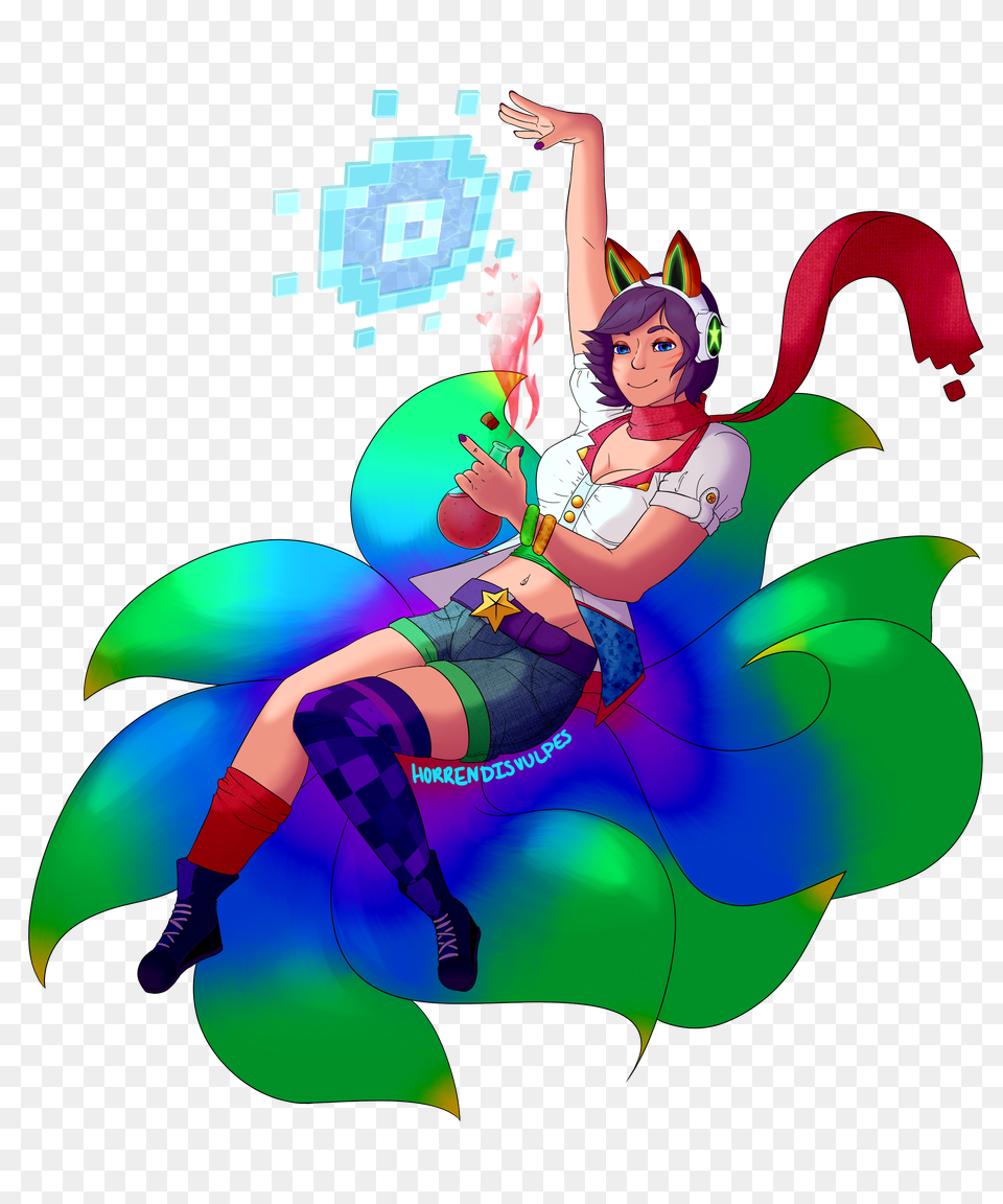 Arcade Ahri, Art, Graphics, Adult, Person Free Png Download