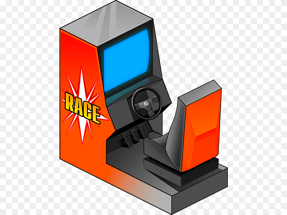 Arcade Clipart Transparent, Computer, Electronics, Pc, Arcade Game Machine Png Image