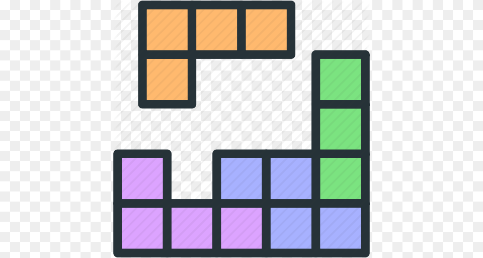 Arcade Game Gaming Retro Tetris Icon, Paint Container, Palette Free Transparent Png